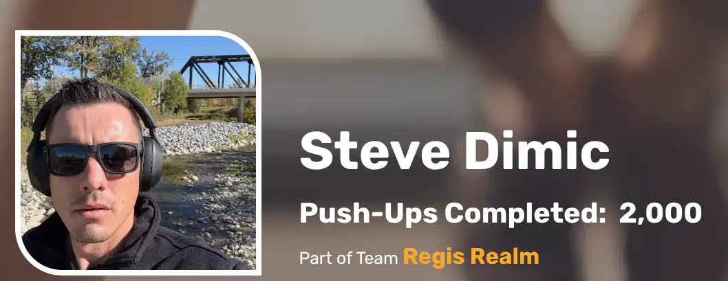 Canadian Mental Health Pushup contest Steve Dimic, Calgary lawyer